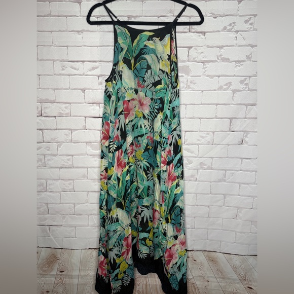 Johnny Was Tropical Botanical Maxi Dress | Resortcore Boho Luxe Island / Size XS - Picture 2 of 10